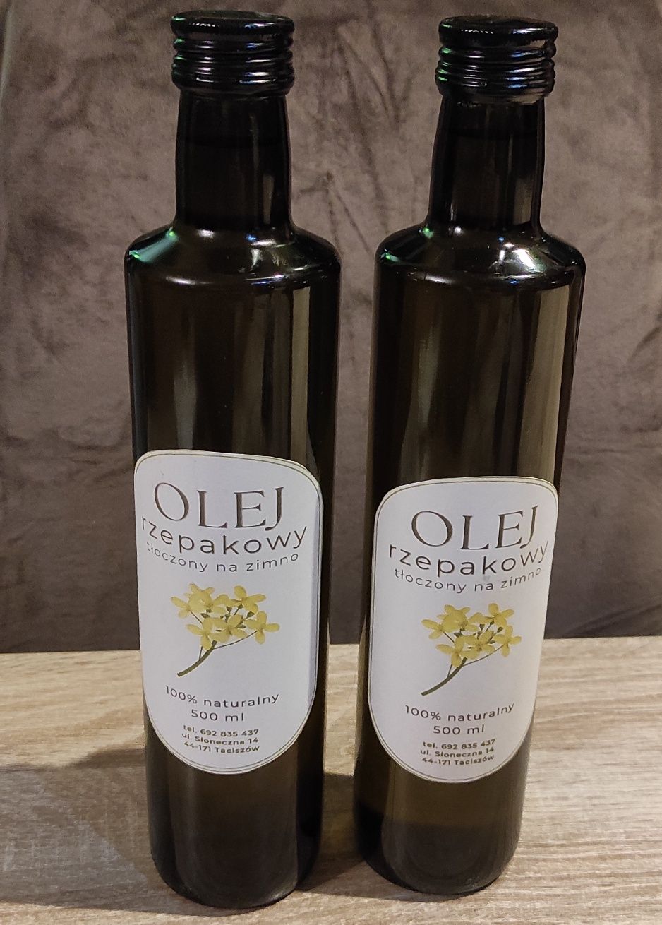 Olej rzepakowy tłoczony na zimno 500 ml
