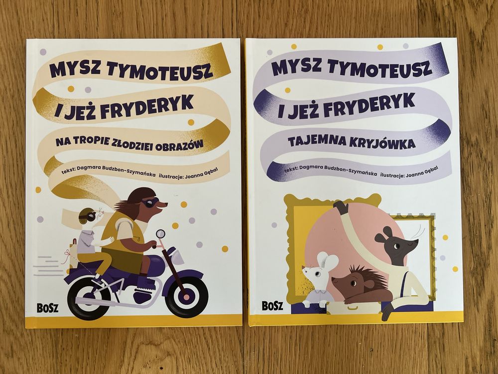 Nowe książki z serii Mysz Tymoteusz i Jeż Fryderyk