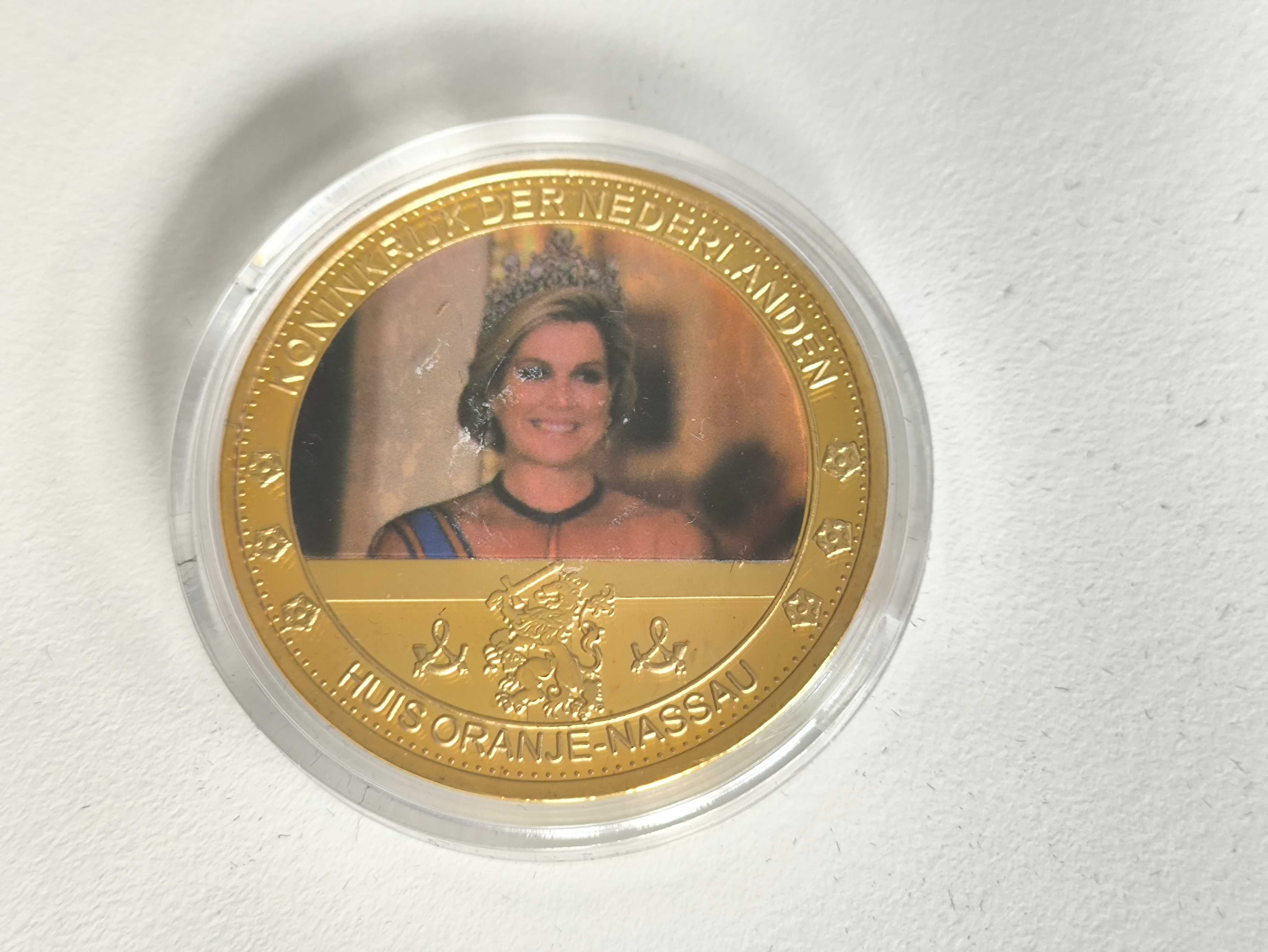 Conjunto de moedas comemorativas da família real Holanda