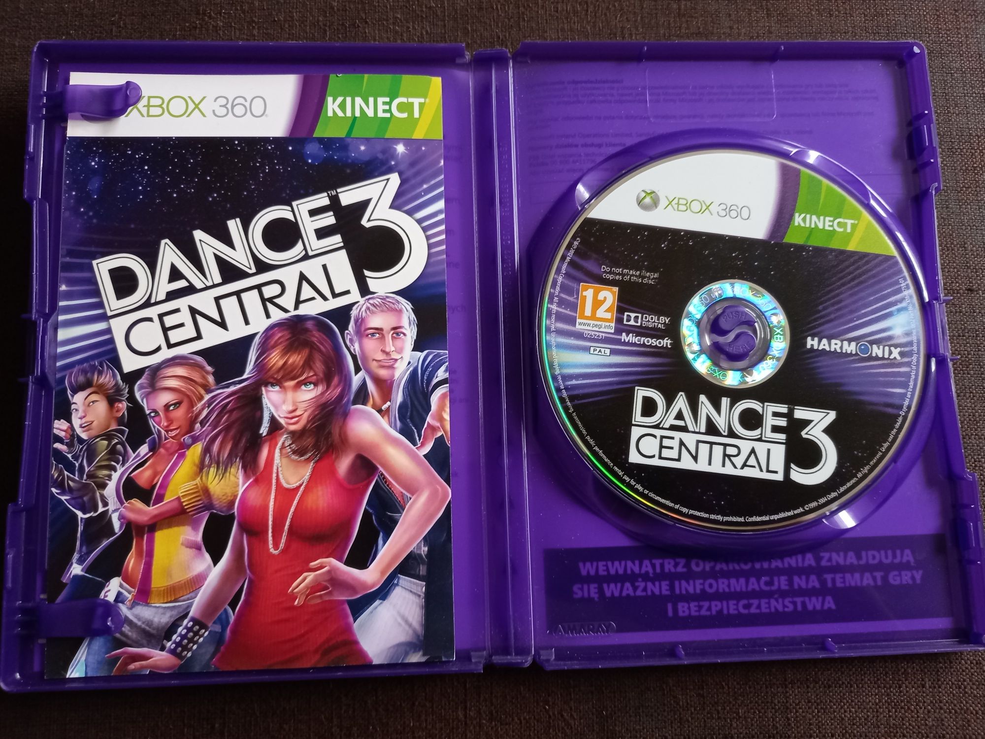 Gra Dance Central 3 wersja PL!!! na konsolęxbox 360 kinect