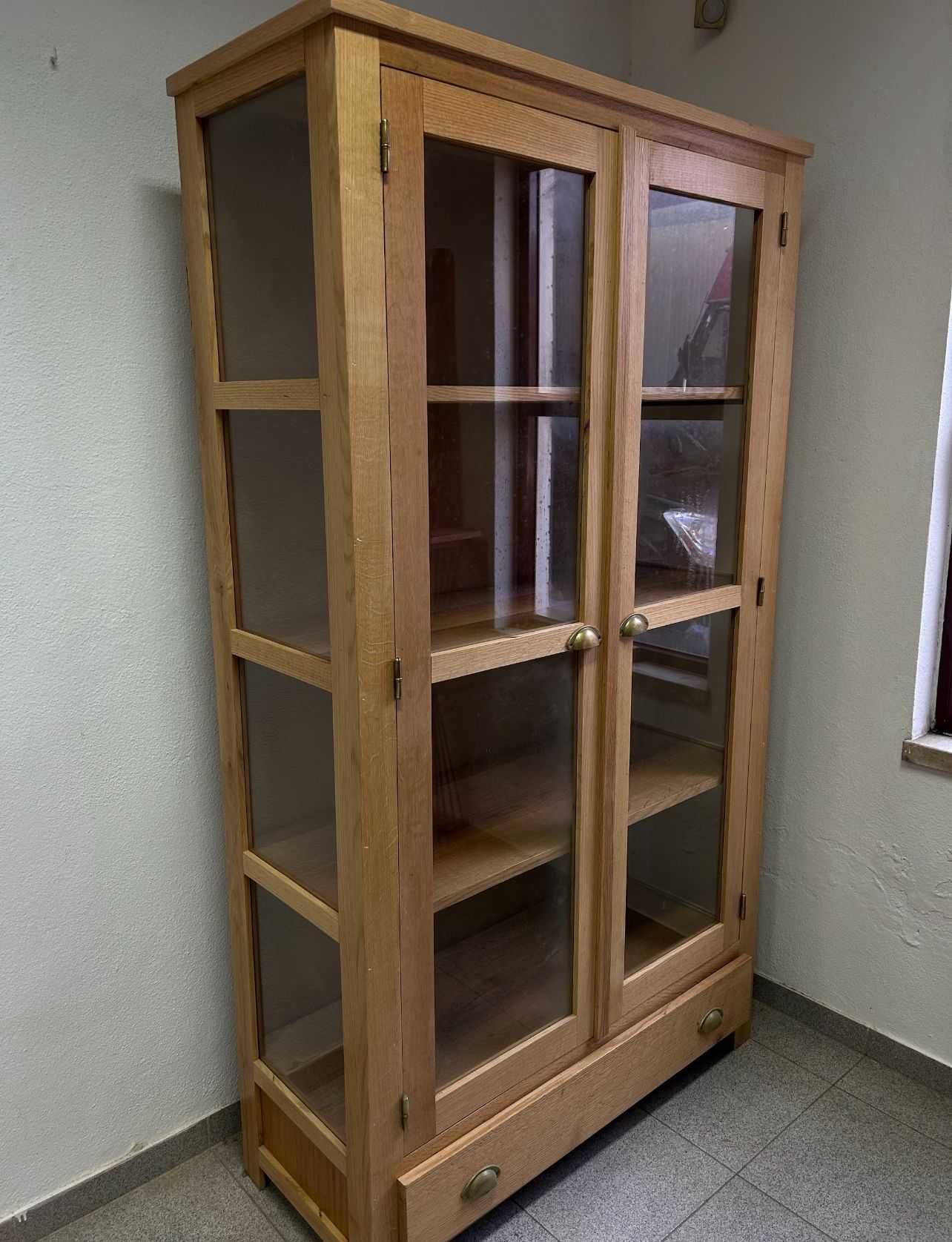 Armario carvalho maciço, vitrine, vinhos, aparador, louceiro