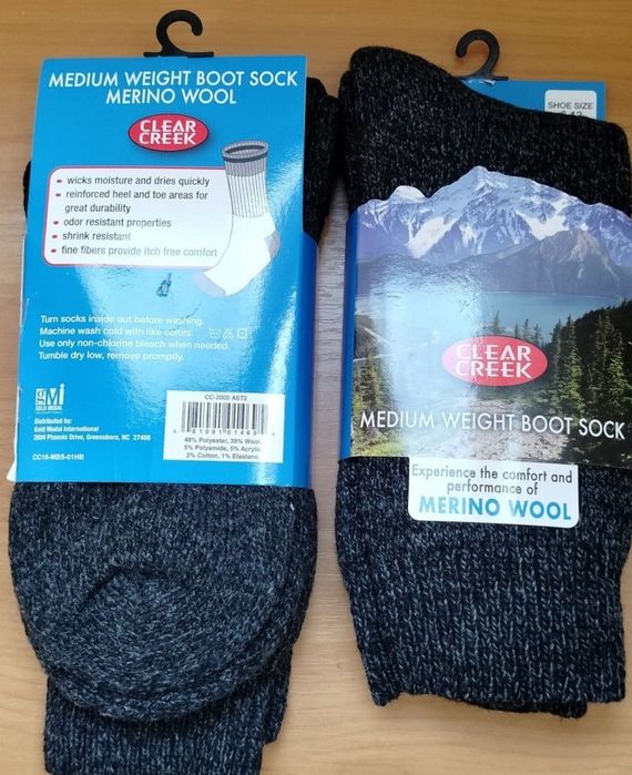 Носки шерстяные меринос
новые