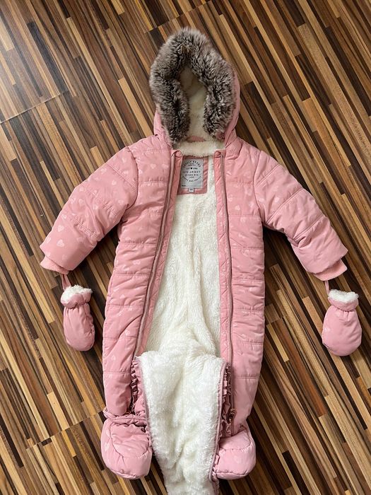 Kombinezon niemowlęcy zimowy rozmiar 68 - STAN JAK NOWY
