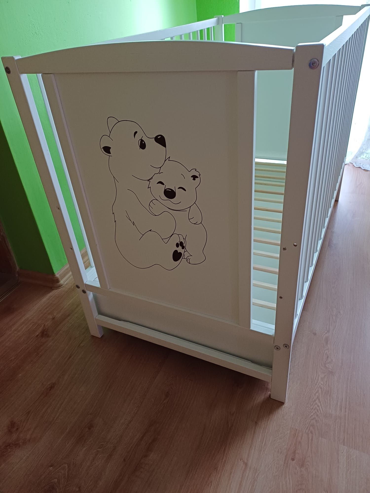 Łóżeczko dziecięce z słodkimi Misiami 120cm×60cm