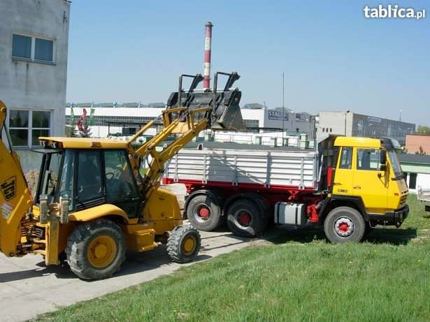 TRANSPORT: PIASKU, ZIEMI, ŻUŻLU, Żwiru, Gruzu, itp. Usługi Koparką