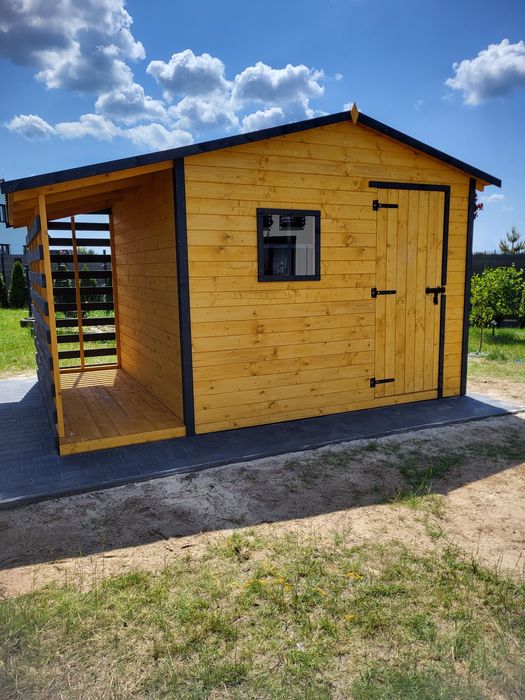 *PROMOCJA* -10% Domek na narzędzia ogrodowy 3x3 + drewutnia montaż