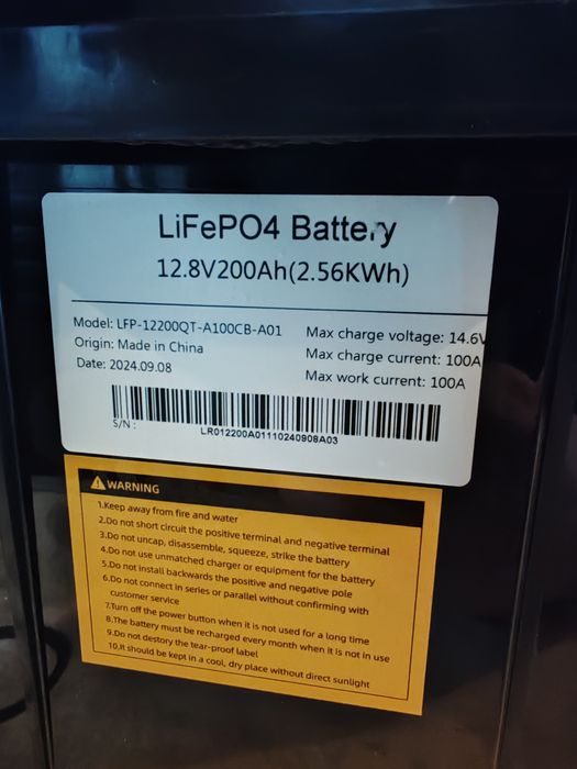 Акумулятор літієвий LifePO4 12*100, 12*200,24*200,