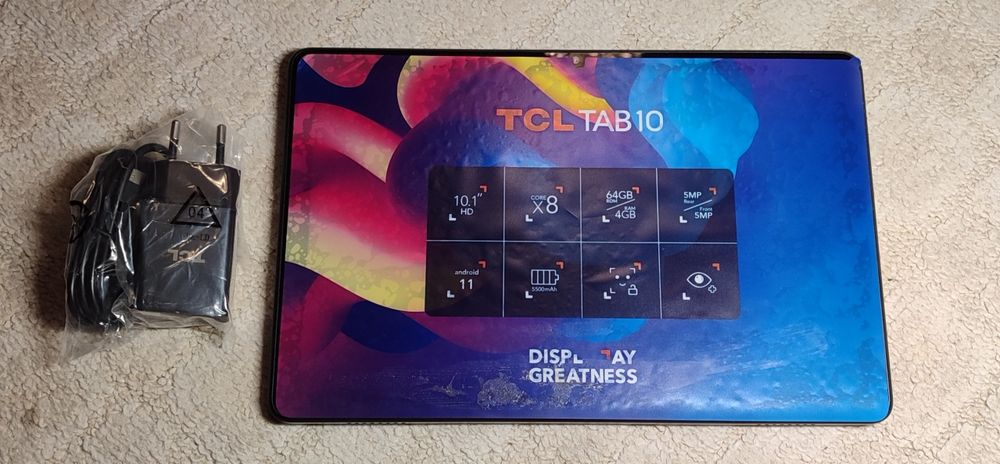 Планшет 10.1" TCL 9460G 4/64Gb 8 ядер Android 12 5500 mAh Чорний