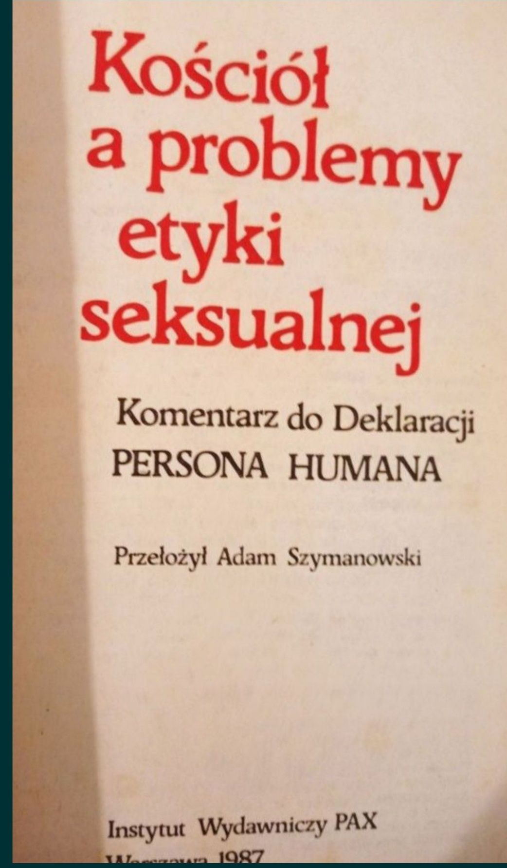 Person Human książka 1987