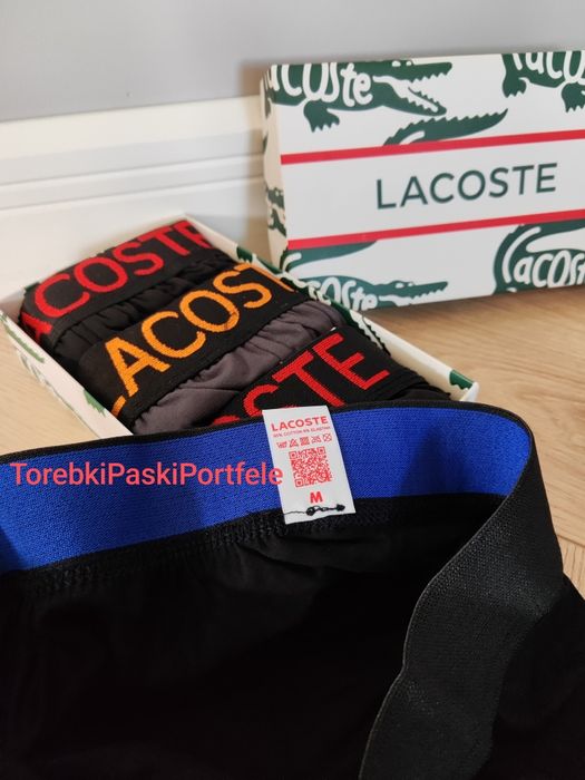 Nowy zestaw Lacoste , bokserki + pasek.