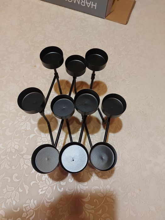 Stylowy świecznik na 10 szt tealight.