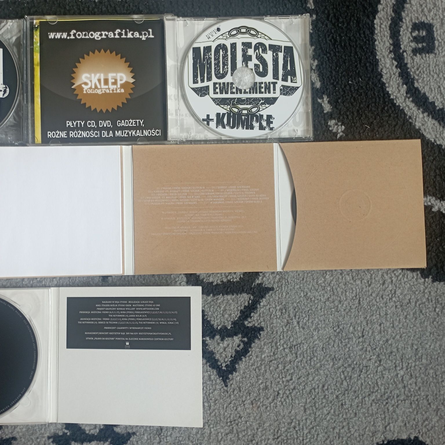 Molesta/Włodi/Vienio/Parias - płyty CD, polski hip-hop, rap