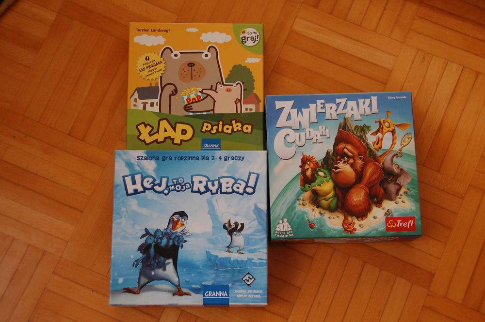 Gra, gry Łap psiaka, Hej to moja ryba, Zwierzaki cudaki