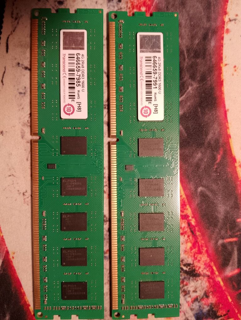 Dwie kości Ram DDR3 4gb