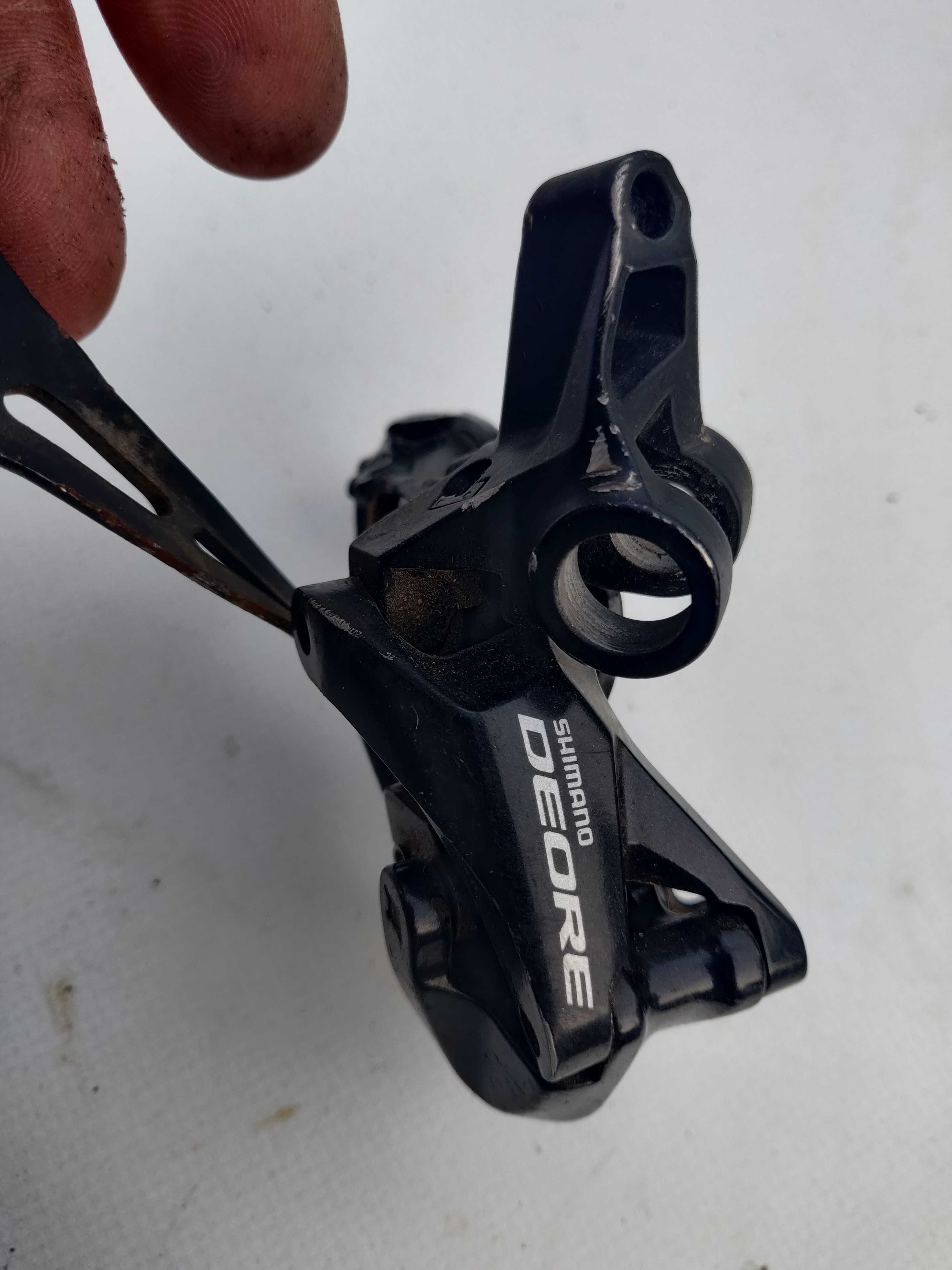 shimano deore czarna przerzutka bez kółek