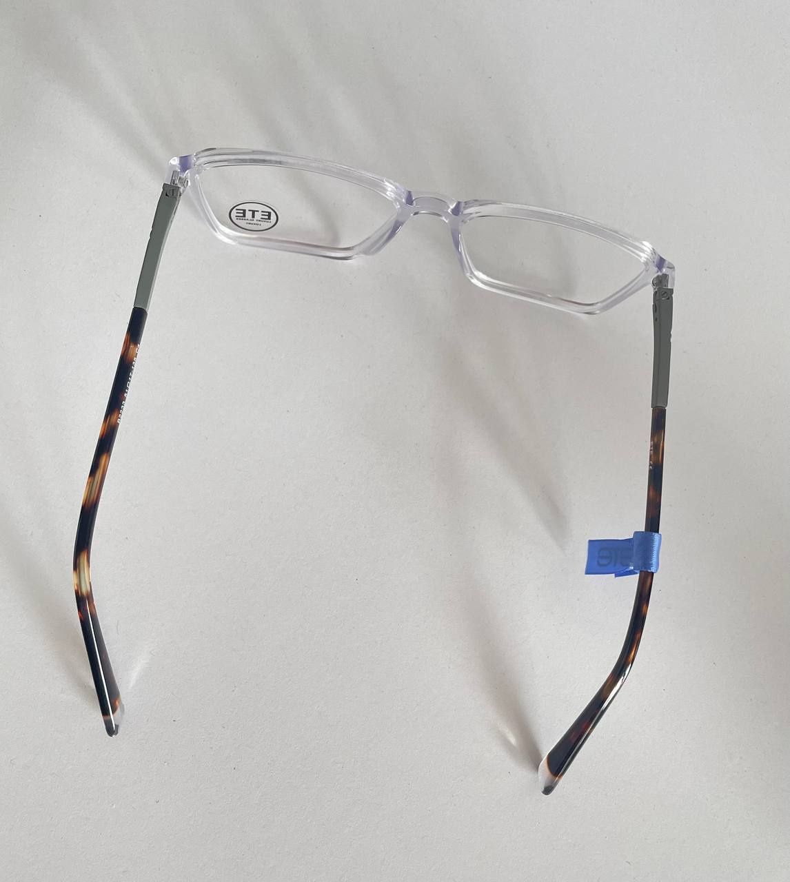 Okulary oprawki ETE męskie, transparentne, acetat