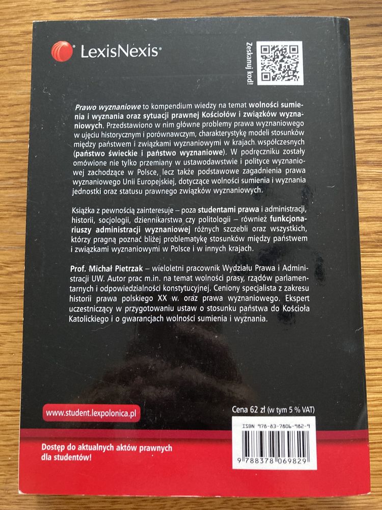 Prawo wyznaniowe Michał Pietrzak