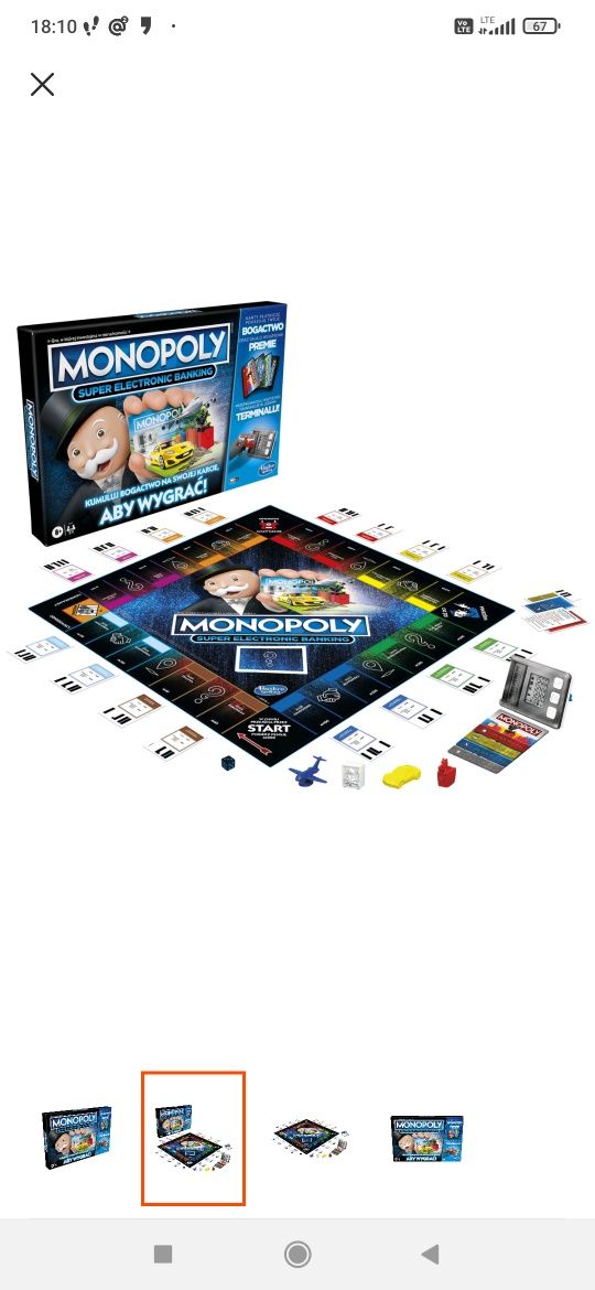 Gra planszowa Monopoly na kartę