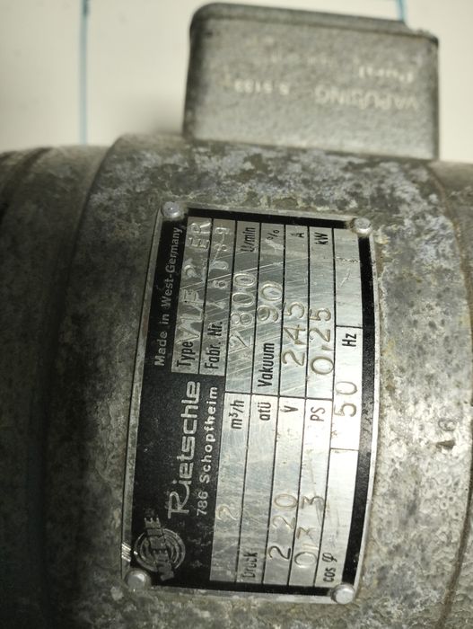 Motor de vácuo monofásico