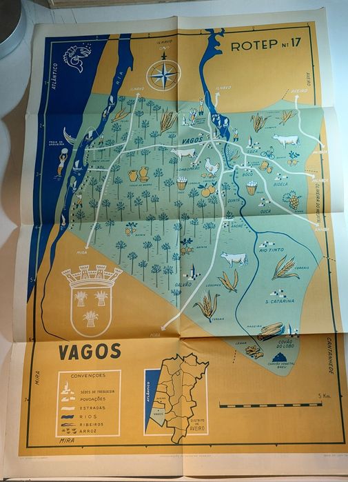Vagos - Roteiro ROTEP | Incluí Mapa Desdobrável