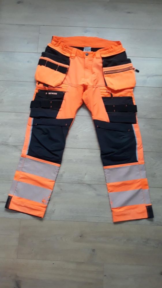 Spodnie ostrzegawcze robocze stretch dx442