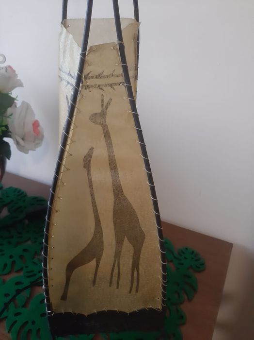 Lampka vintage skóra