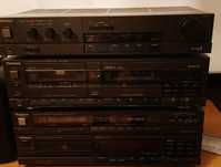 Zestaw Technics ( magnetofon, wzmacniacz, tuner oraz odtwarzania cd)