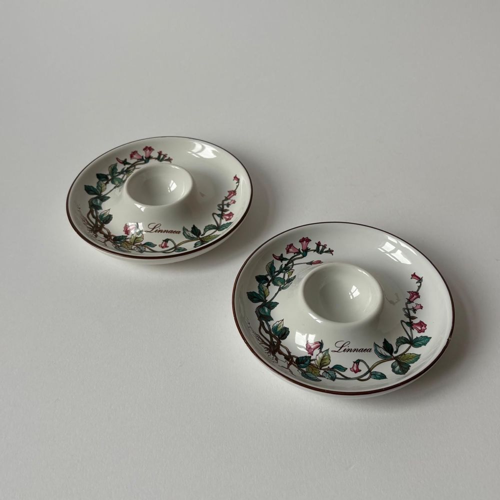 Villeroy & Boch Botanica, lata 80 dwa urocze podstawki do jajek