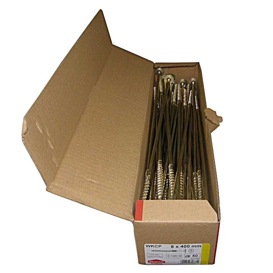 Nowy zestaw śrub do drewna/wkręty/śrubki/8x400mm/40szt/KLIMAS!A2130-A!