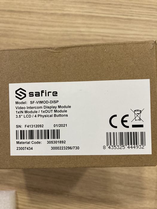 Safire SF-VIMOD-DISP LCD Display Extension Module, 3.5", Keypad – New64575407545601121