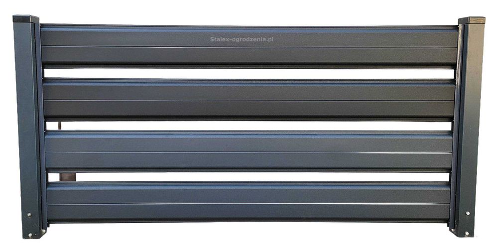 sztachety metalowe z blachy szerokość 20,5 cm