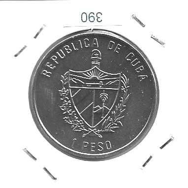 Cuba - - - 1 Peso - 1991 - - - Torre La Giralda Sevilha - - - Moeda