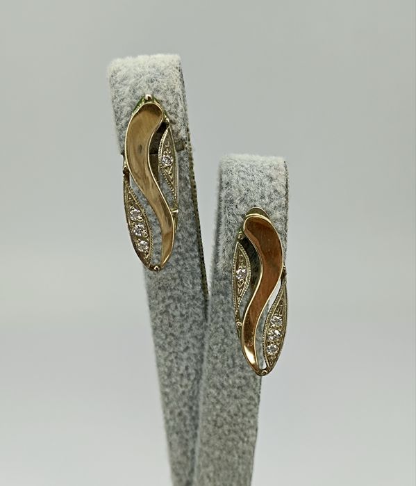 Серебряный набор серьги и кольцо 925 пробы