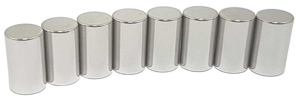 Zestaw 8 mocnych magnesów cylindrycznych 1.5x2cm LeBigMag