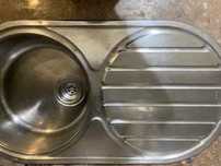 Lava Loiça Inox com escorredor e sifão