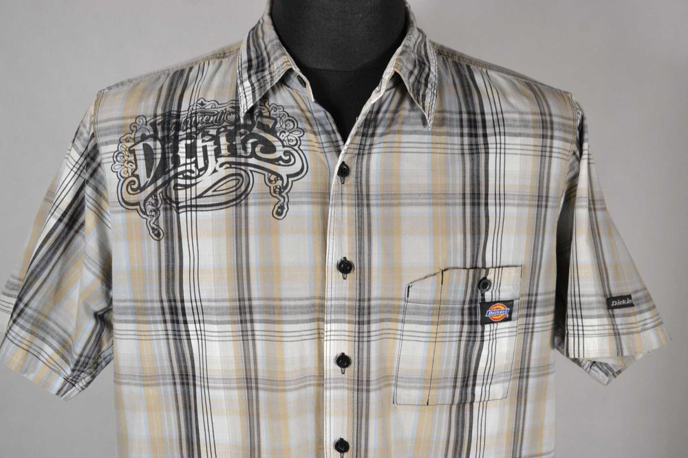 DICKIES Authentic Koszula Męska L Oryginalna Super Stan Bawełna