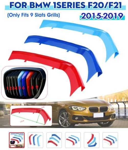 Encaixes Listas ///M grelhas BMW vários modelos