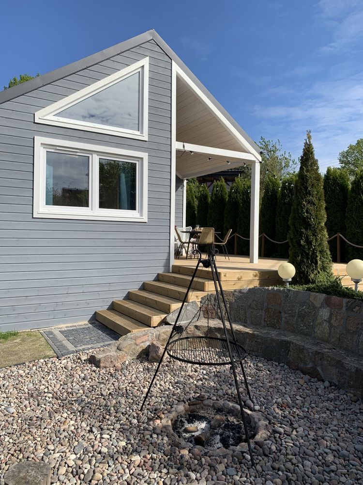 Domek z jacuzzi nad morzem, sauna, Sasino