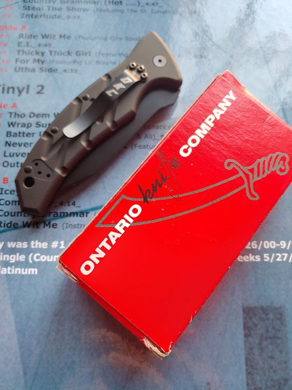 Нож автомат американский Ontario Strike Tanto Cold made in USA