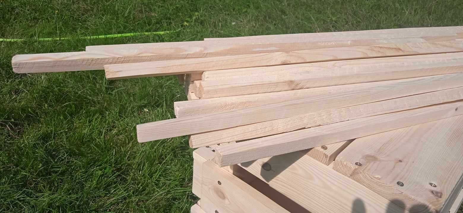 Listwy, listewki, 60 sztuk, tyczki 50-55 cm, wysyłka, drewniane