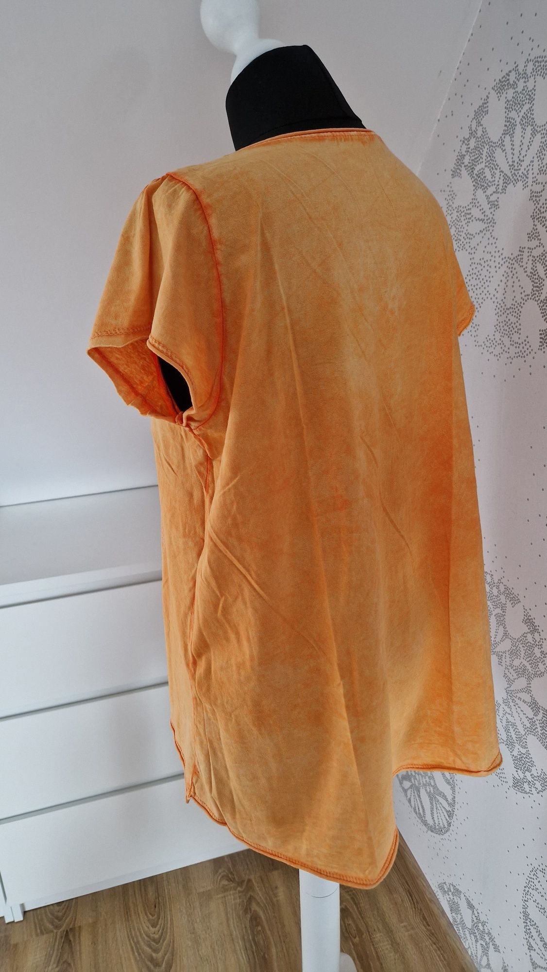 Karl koszulka t-shirt pomarańczowa 40-42