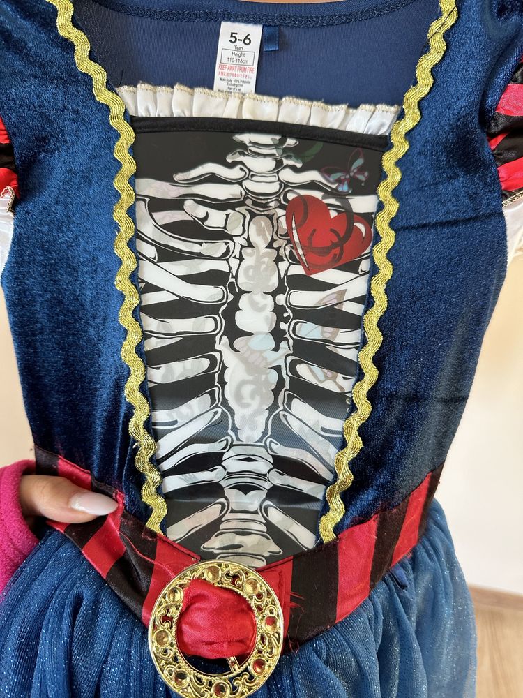 Strój przebranie na halloween George 110-116 cm piratka