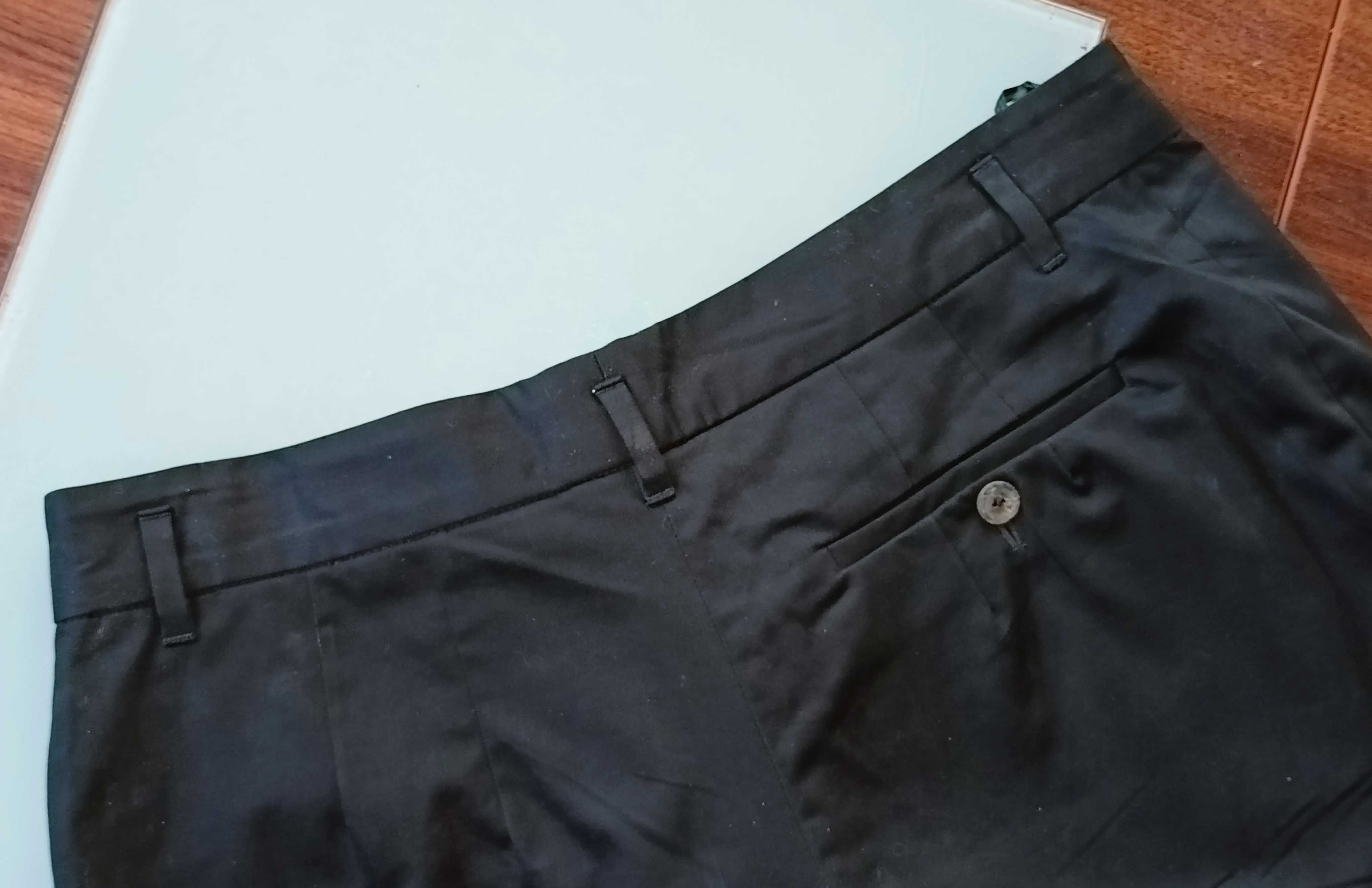 BRUNELLO CUCINELLI kobiece czarne spodnie 42 NOWE z metką