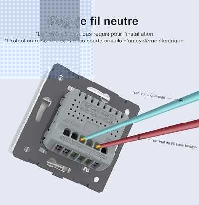 Interruptor de luz com ecrã LED Livolo