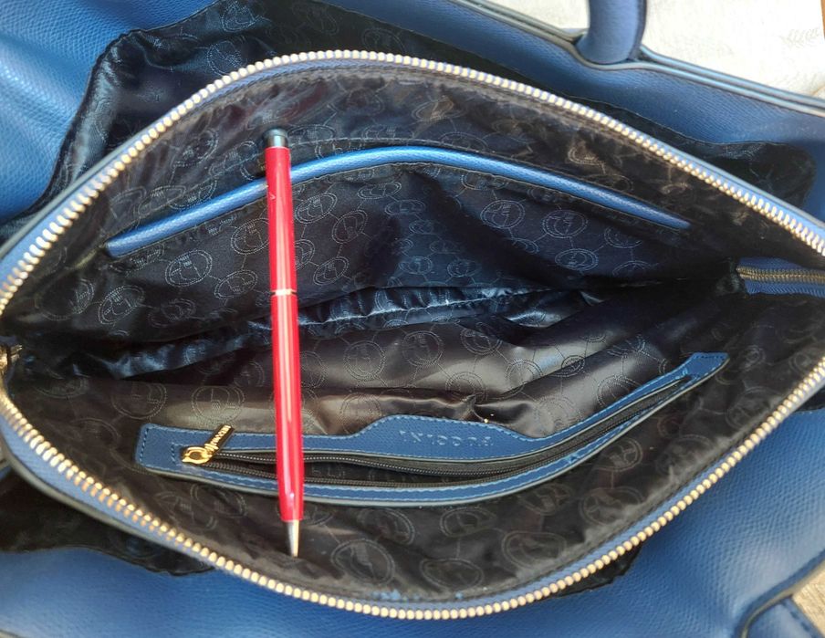 torebka damska Puccini kolor chabrowy