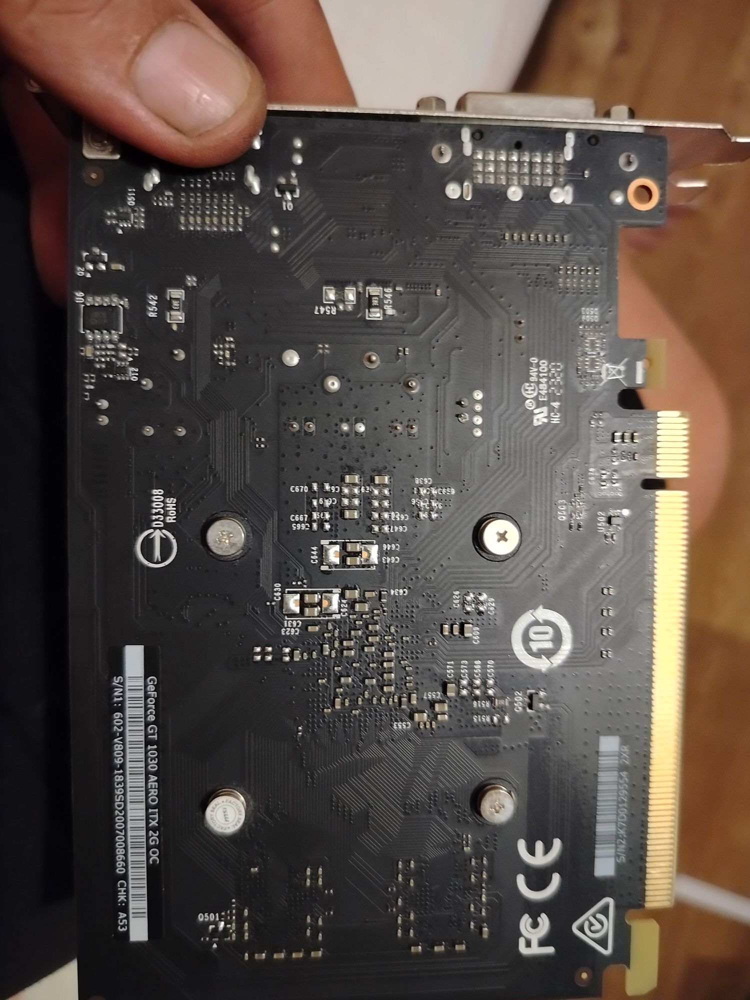 Видеокарта GeForce GT 1030 AERO ITX 2G OC