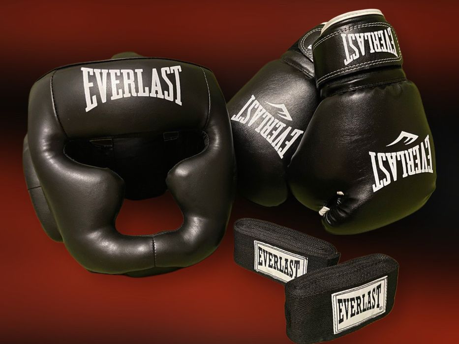 Боксерские перчатки, шлем для бокса единоборств, боксерские бинты