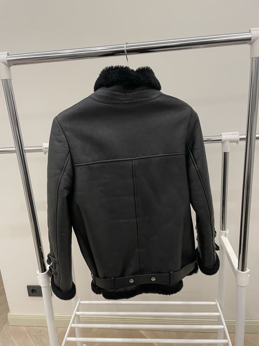 Жіноча дублянка-авіатор з натуральної шкіри, , розмір M