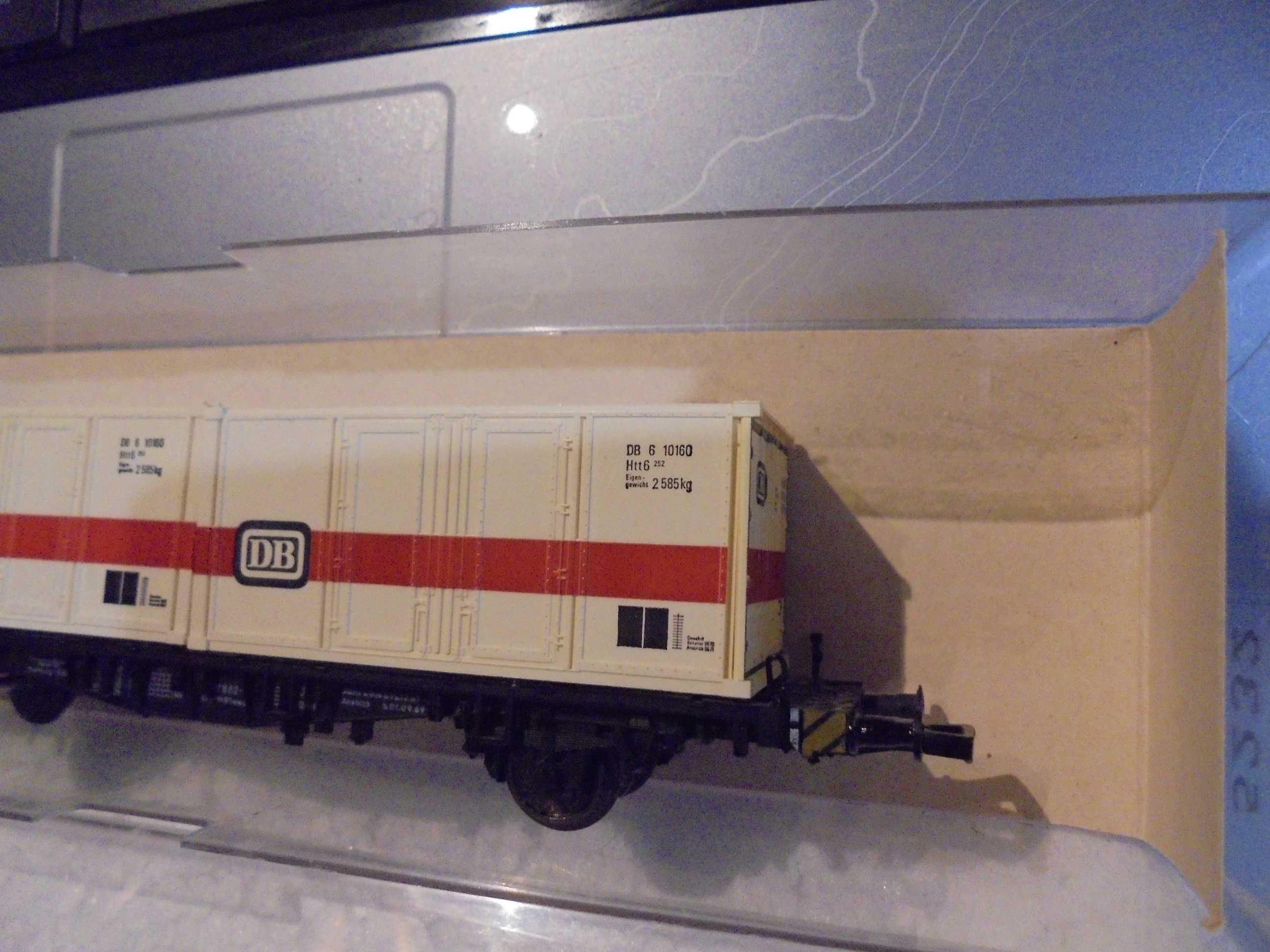 Fleischmann wagon kontenerowy H0 1:87 germ.,kolejka,makieta