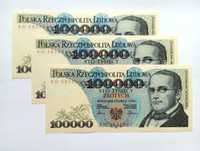 100000 zł 1990 - AH -  Bardzo Rzadka